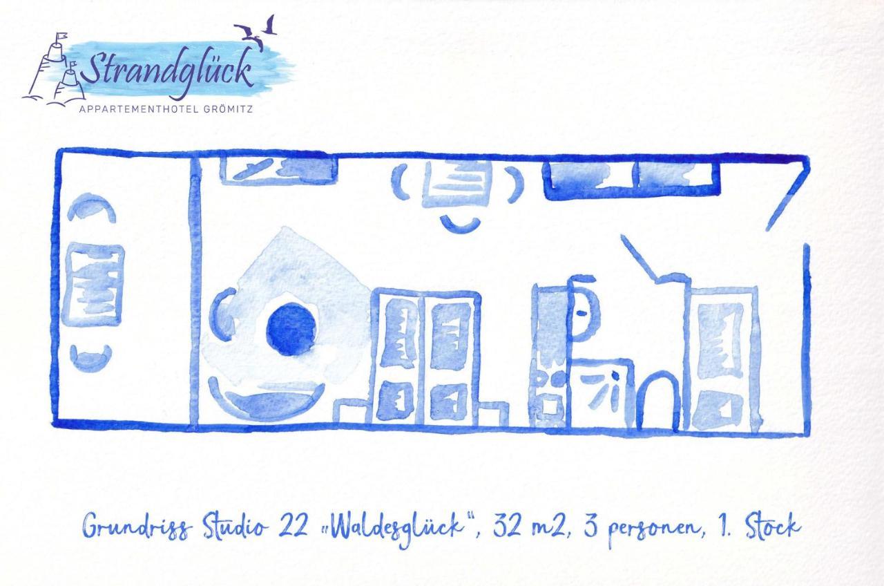 グレーミッツStudio 22 "Waldesglueck"アパートメント エクステリア 写真